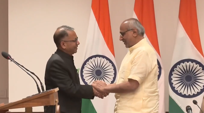 Newly elected Rajinder Gupta from Punjab takes oath as Rajya Sabha member