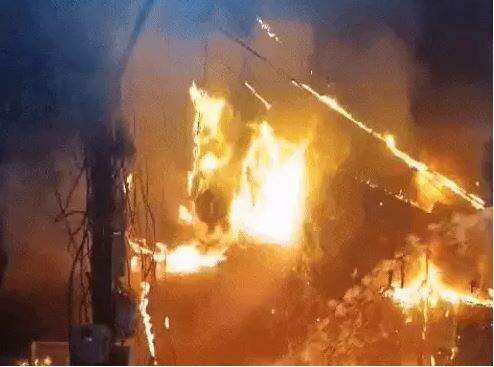 Massive Fire At New Lakshmi Sweet Shop Adarash Nagar Jalandhar