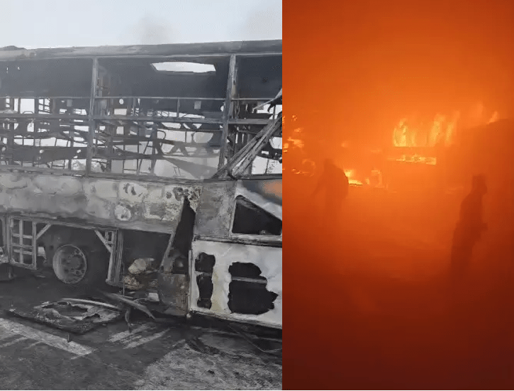 Mathura Yamuna Expressway Fire Accident