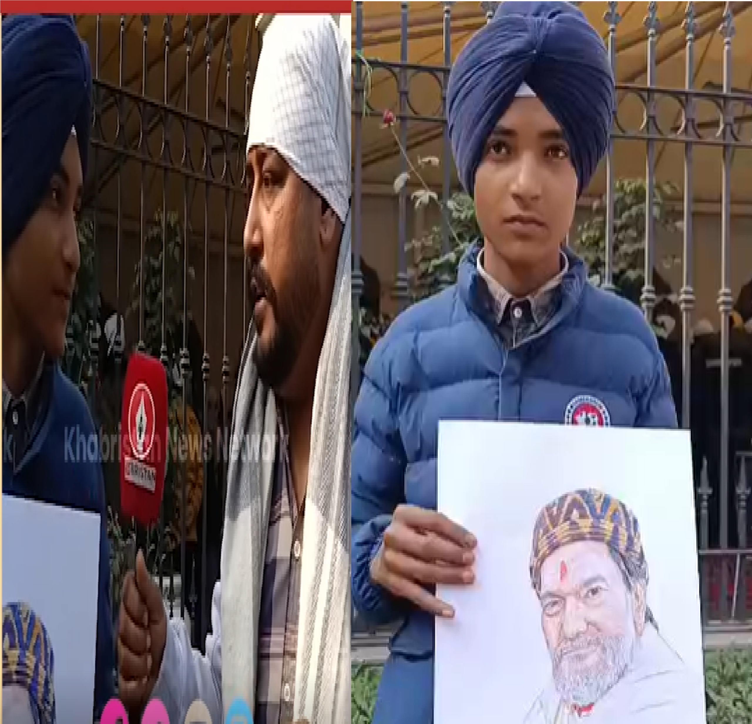 These celebrities arrived at the funeral of Ustad Puran Shah Koti, the young man paid tribute by drawing a picture