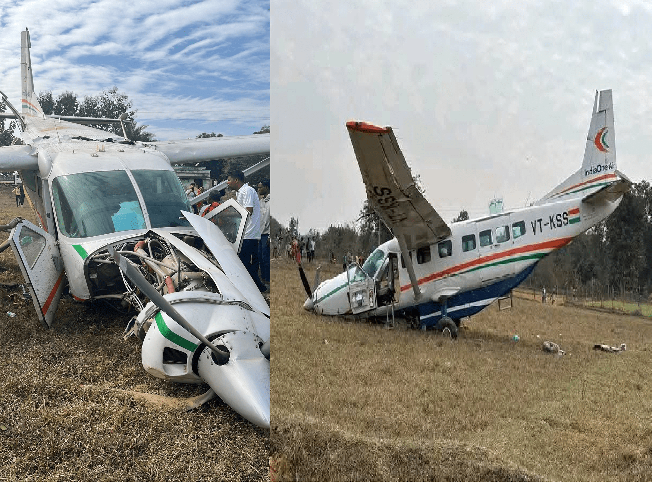 9-seater flight crashes near Rourkela, pilot seriously injured