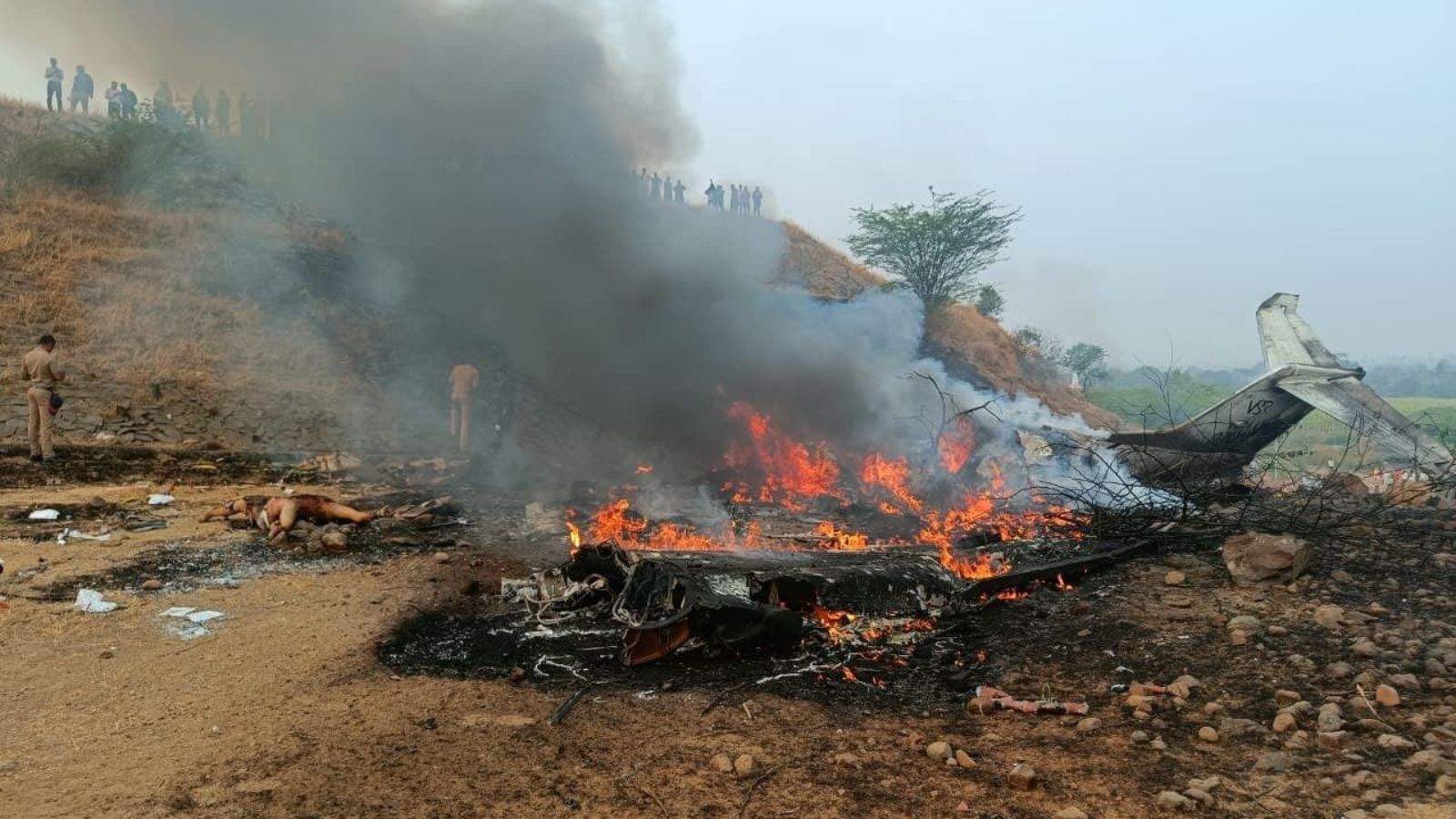 Deputy CM's plane crashes during landing, loses balance on runway, creating chaos