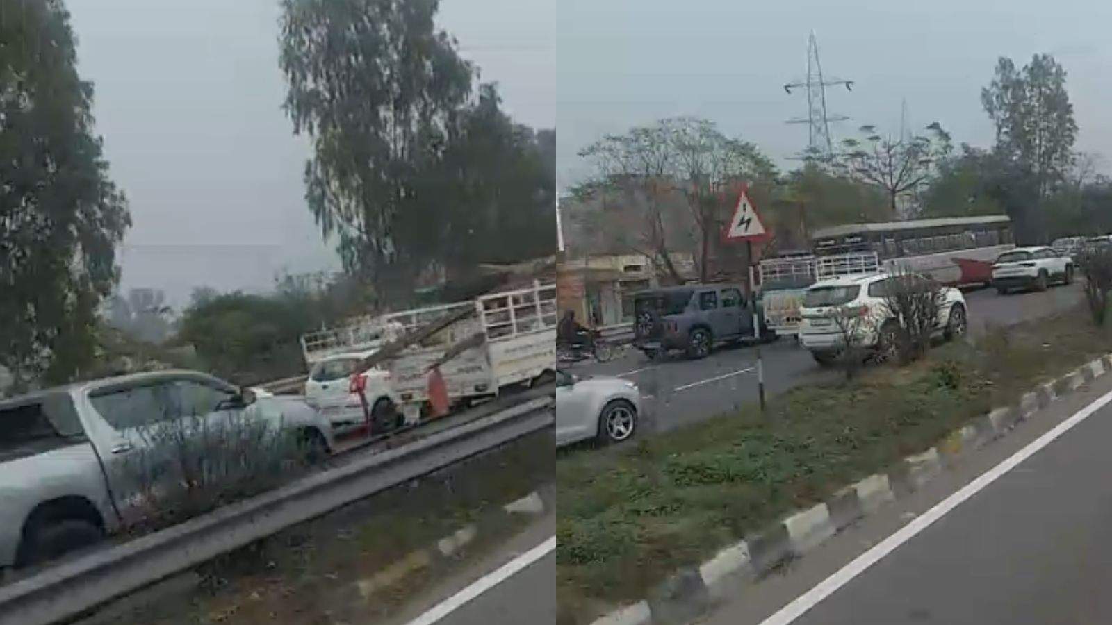 Long traffic jam on Jalandhar-Ludhiana highway, commuters are disturbed