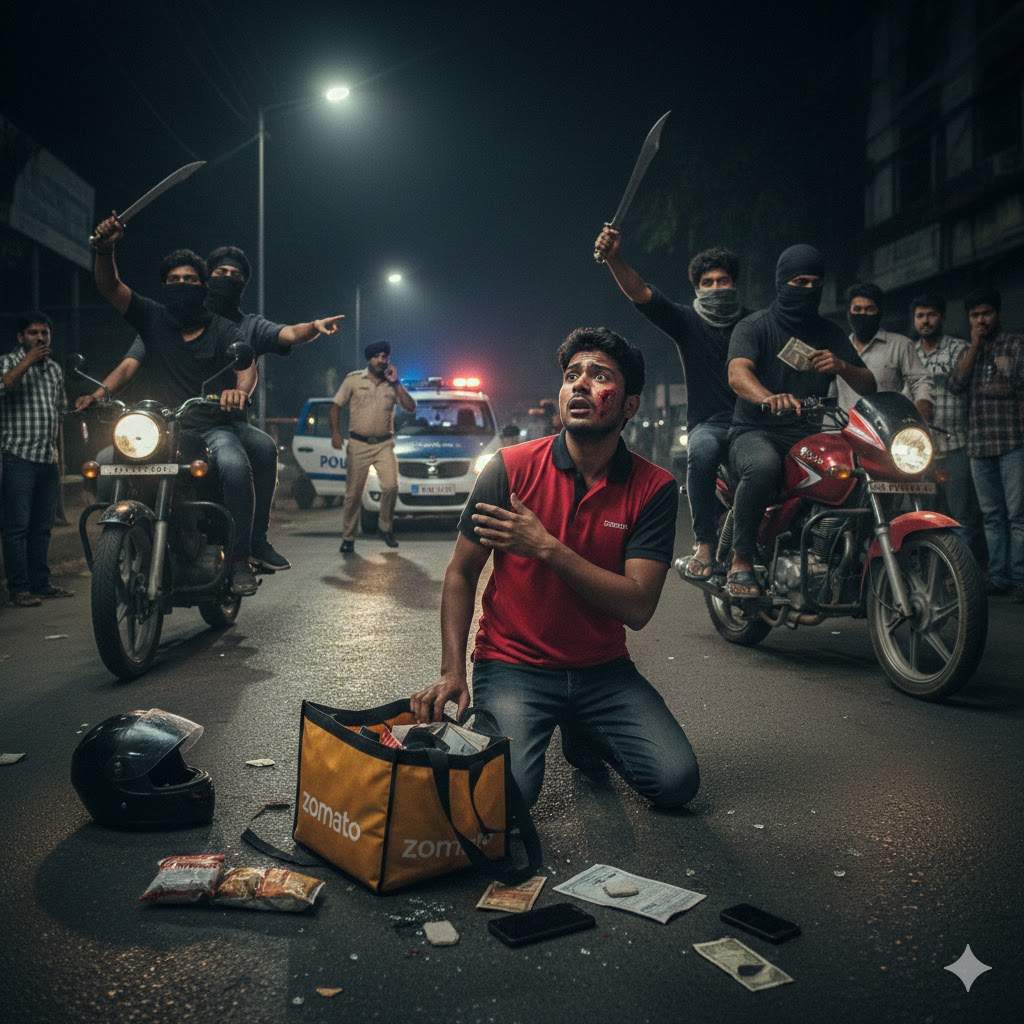Jalandhar Zomato Delivery Boy Robbed At Sodal Chowk