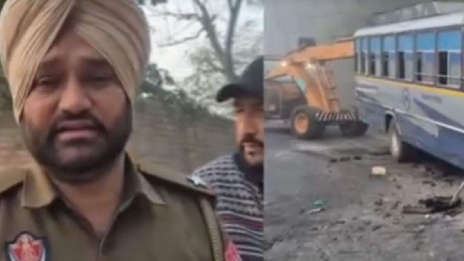 Terrible road accident near Patiala: PRTC bus and car collide, one dead