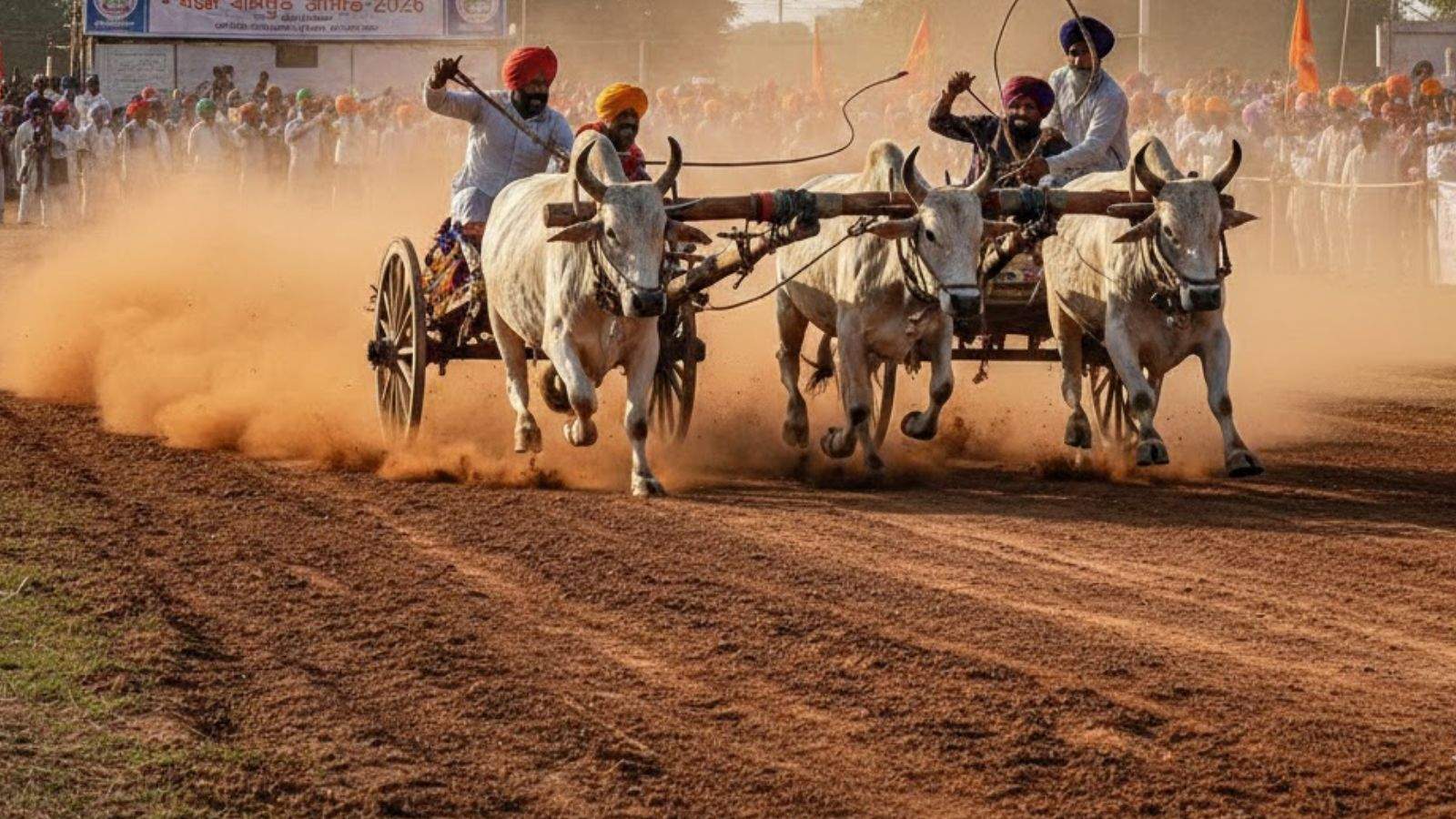 Bullock Cart Races Return After 11 Years In Ludhiana Rural Olympics