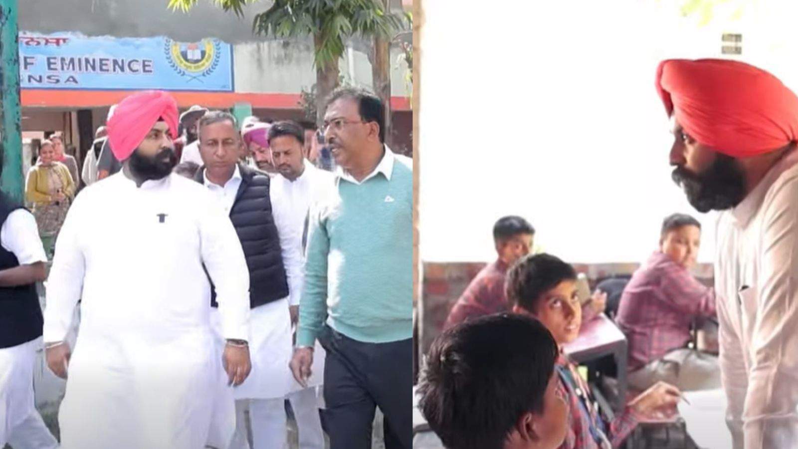 Punjab Education Minister Harjot Singh Bains Apologises To Mansa Students