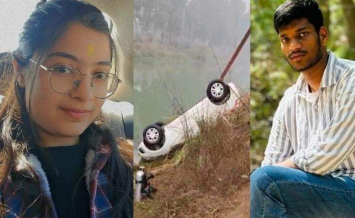 Painful accident in Kurukshetra: Car loses control and falls into SYL canal