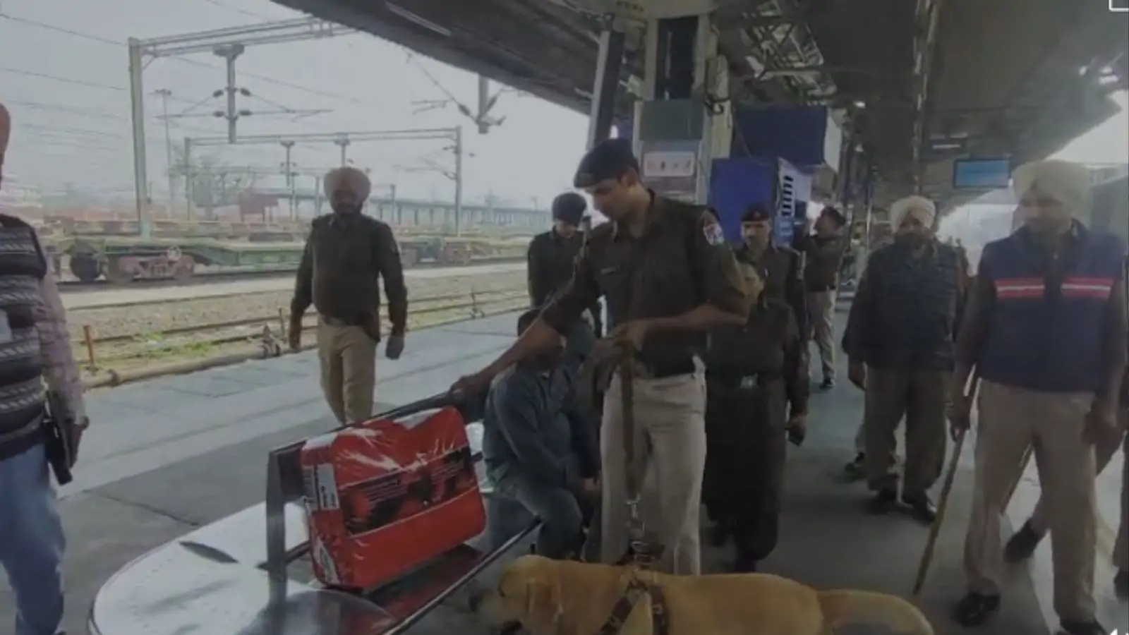 GRP tightens vigil at Jalandhar railway station ahead of Holi, conducts special checking with dog squads