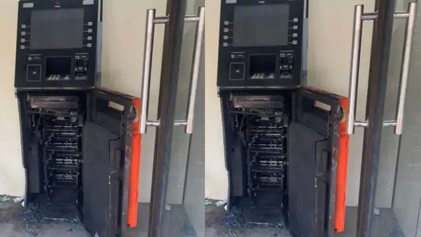 Major incident in Ludhiana: Robbers cut ATM with gas cutter and looted Rs 7 lakh