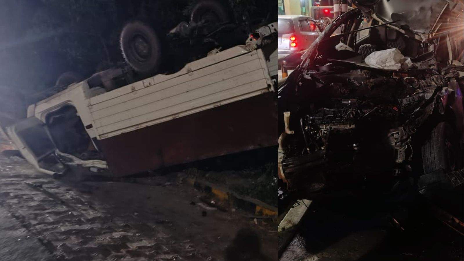 Terrible road accident near Cholang Toll Plaza in Hoshiarpur, three people died on the spot