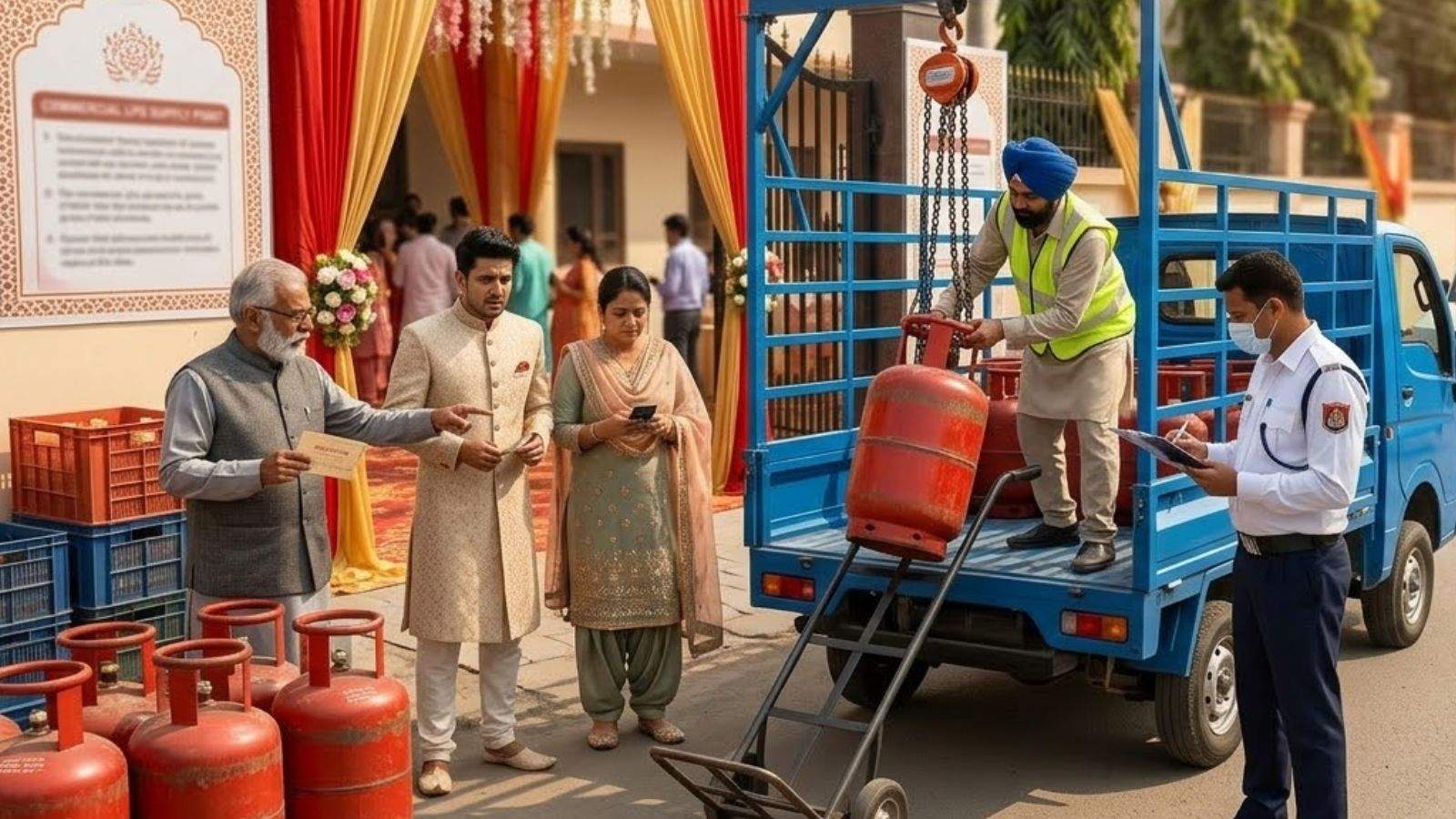 Punjab Commercial LPG Supply Monitoring 4 Days Advance Booking