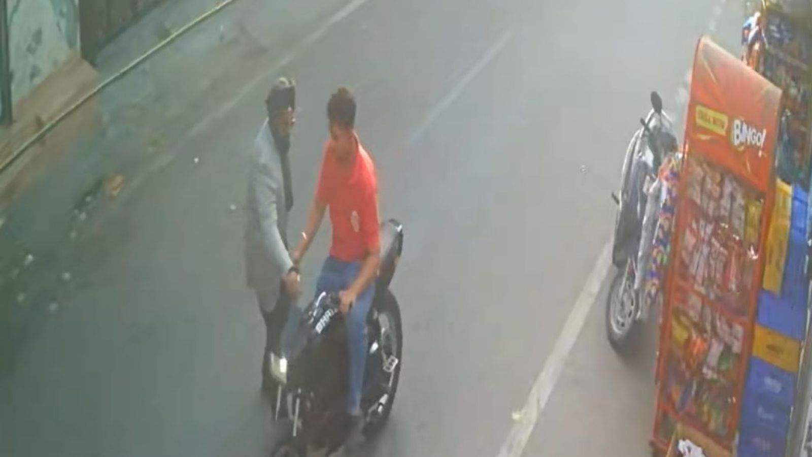 Youth riding bike without number plate