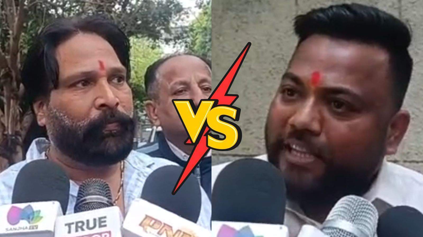 A huge uproar broke out outside the Jalandhar CP office, with Shiv Sena leaders Bunty and Narinder Thapar clashing.