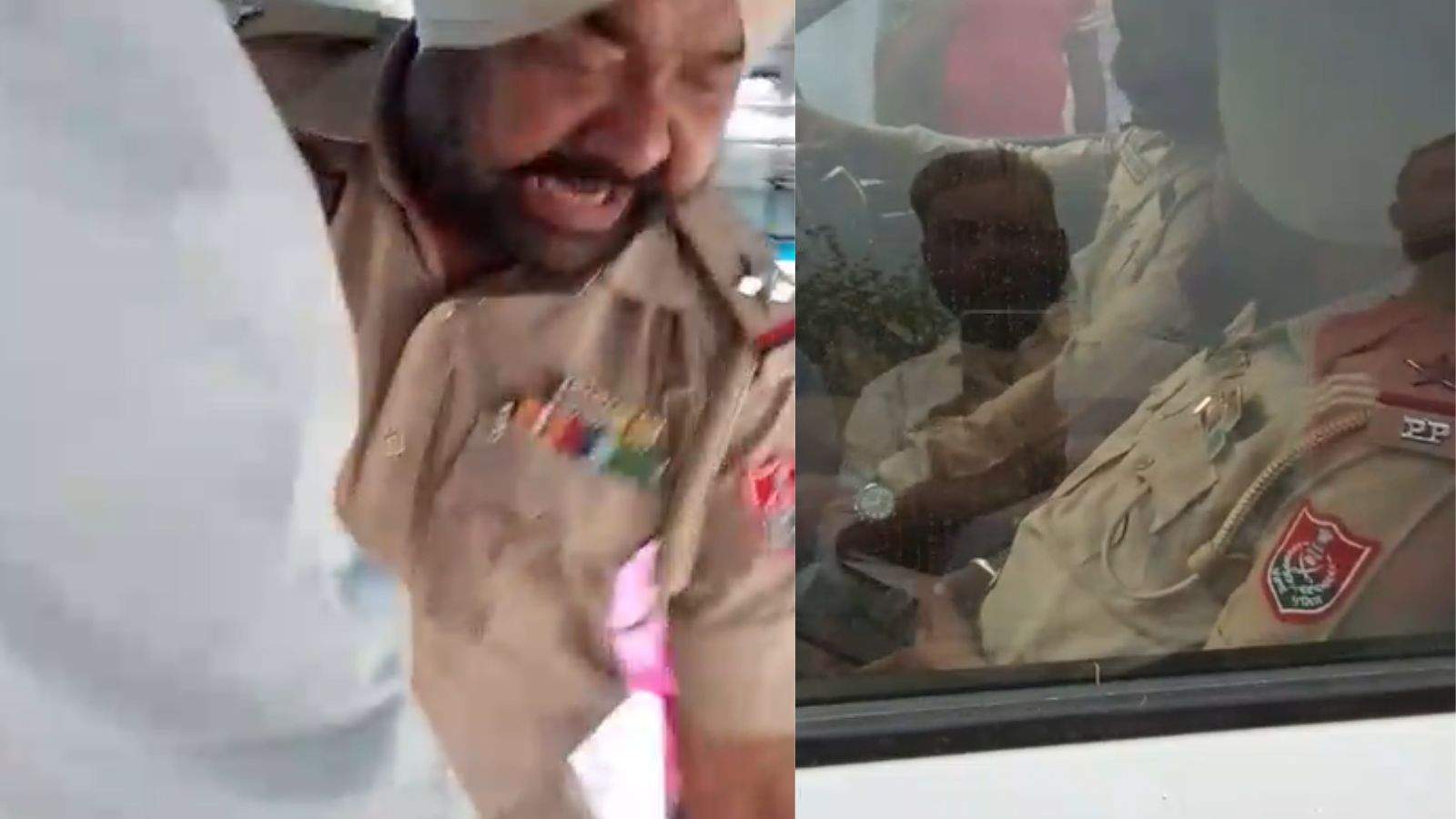 Police officer's hooliganism in Kapurthala