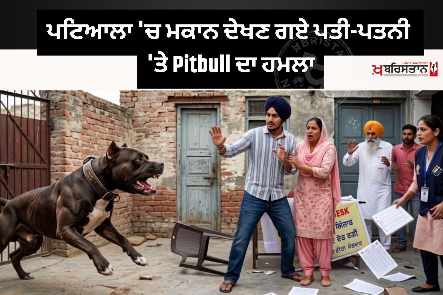 Pitbull attacks couple who went to view house in Patiala